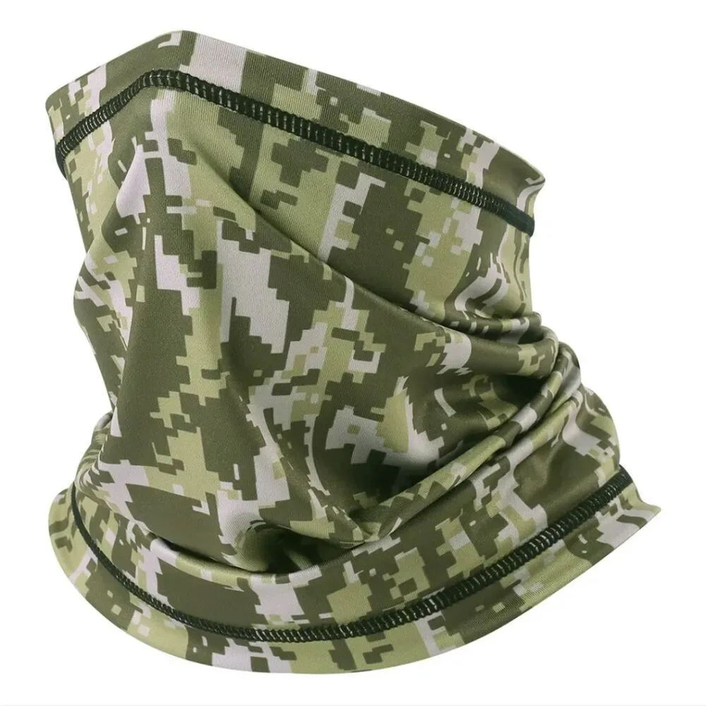 Summer Camo Bandana Neck Gaiter Outdoor CS Balaclava Headwear Tube Scarf US FAST